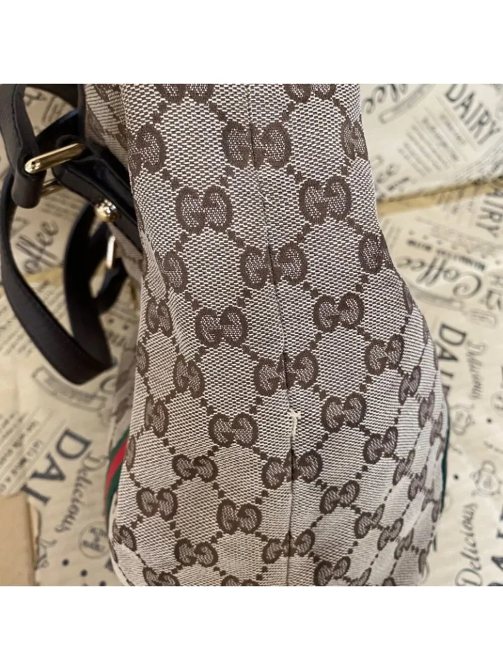 Gucci Tote GG Canvas Sherry Line Business